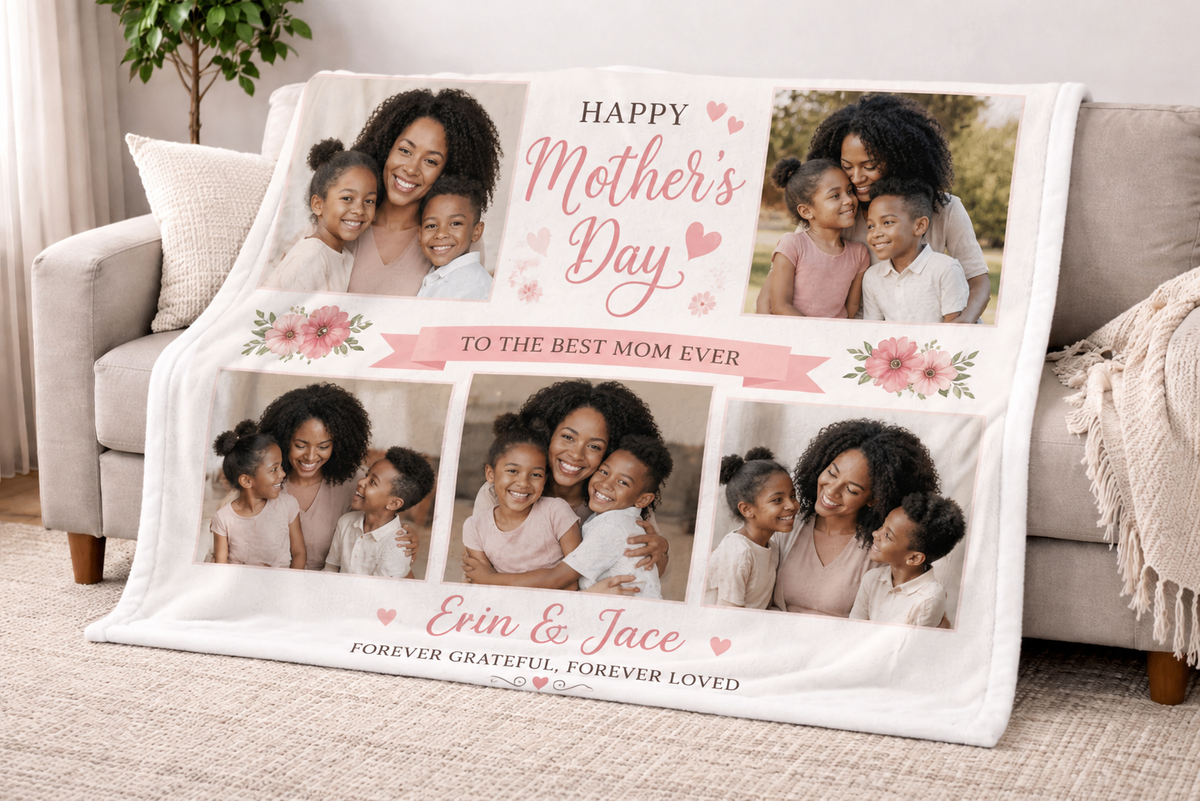 Photo Collage Blanket