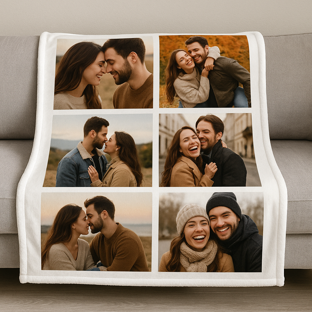 Photo Collage Blanket