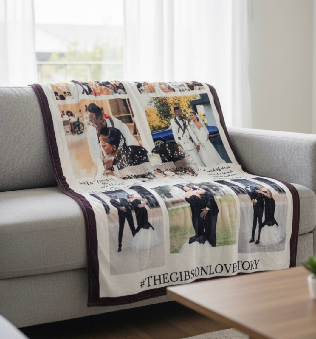 Photo Collage Blanket