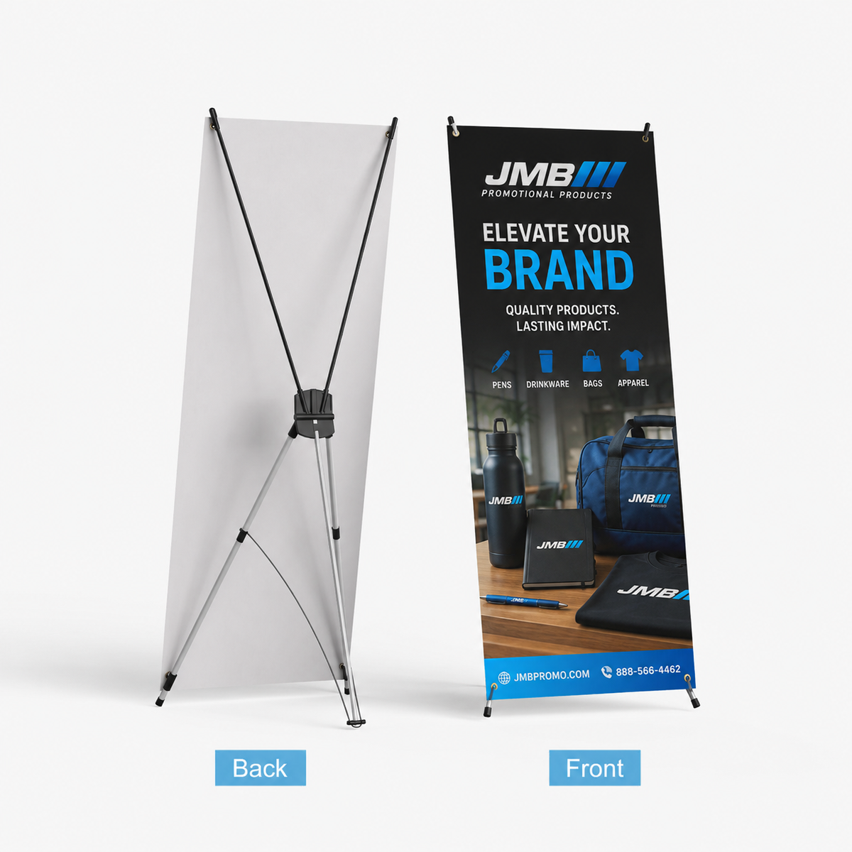 X-Stand Banner 32x71 | Lightweight Business Display by JMB Creative
